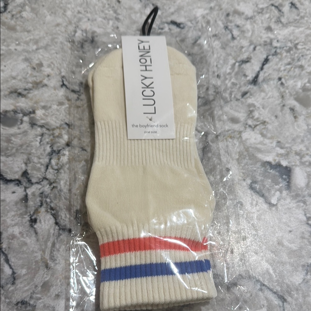 Lucky honey grip socks Great for Pilates or yoga or everyday wear .